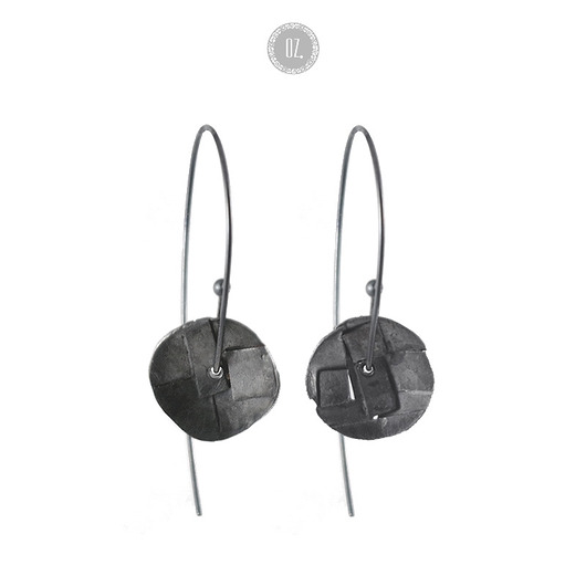 Circles Trash Aoede - srebrne kolczyki Olga Zielińska
