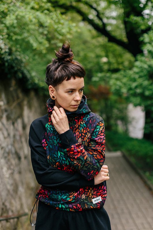 bluza z kapturem damska Bluza dresowa z kapturem ALVA