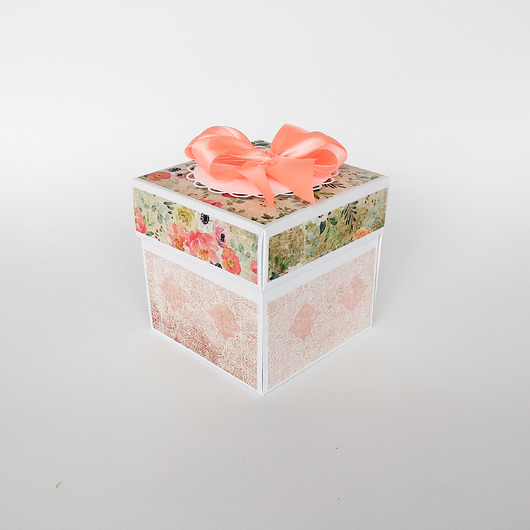 Pamiątka ślubu, exploding box, kartka Papiernik