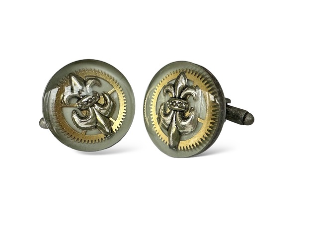 spinki do mankietów SPINKI - Lilia (golden) I