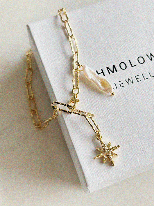 bransoletki złote Bransoletka Łańcuszek z perłą