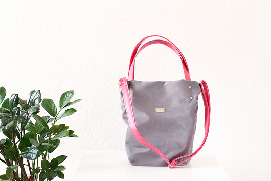 Shoper Bag mini Grey & Pink equipo