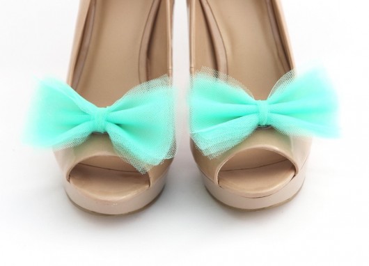 Ballerina's Bow - Mint - klipsy do butów HowDoILook