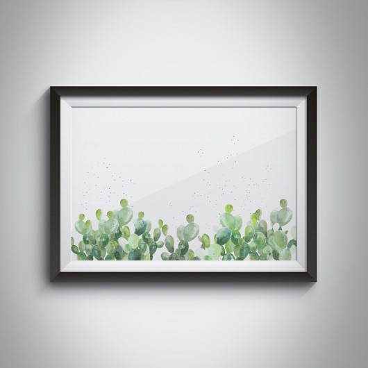 AKWARELOWE KAKTUSY 013 50x70cm ILOBAHIE