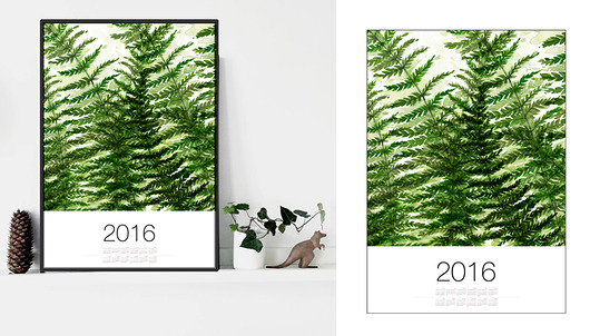 Kalendarz plakat/poster, wydruk cyfrowy Margo Hupert