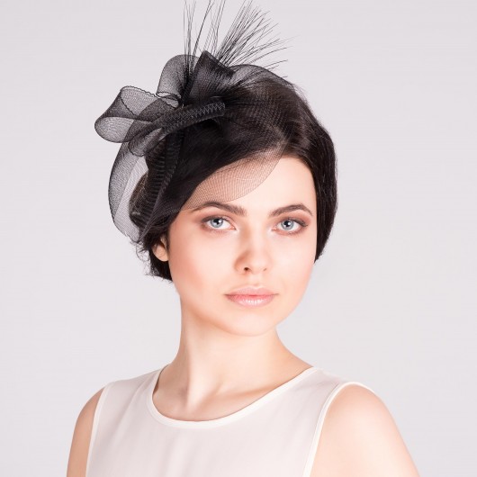 fascynatory Fascynator czarny crin
