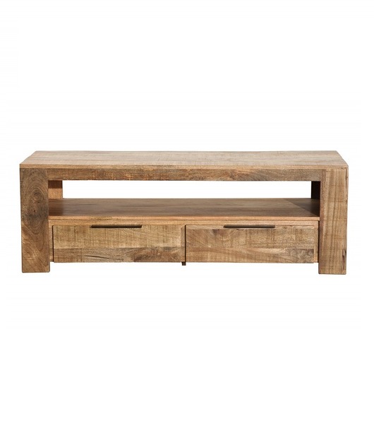 szafki Szafka RTV Iron drewno mango 130cm
