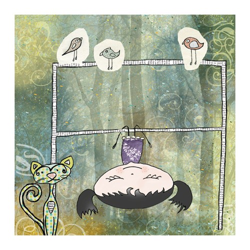 Na trzepaku - ilustracja miamilu