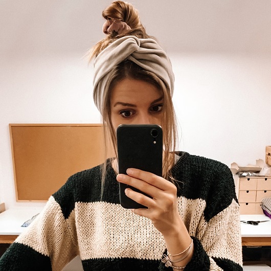 opaski do włosów Beige Velvet Turban - Opaska