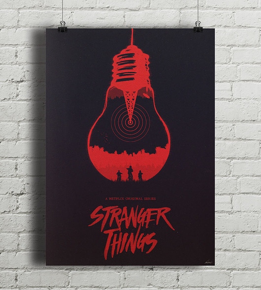 Stranger Things - plakat A3 minimalmill