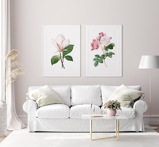 plakaty Kwiaty vintage - zestaw plakatów