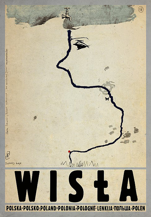plakaty Plakat Wisła (R. Kaja) 98x68 cm