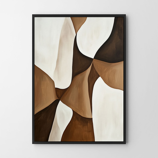 plakaty Plakat Abstrakcja w brązie