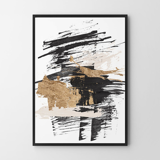 plakaty Plakat Black and gold - różne formaty