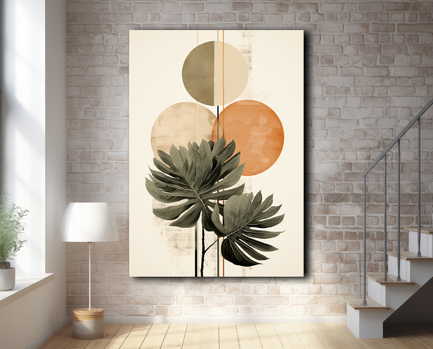 plakaty Tropikalne liście - Plakat - Loft, Minimalizm