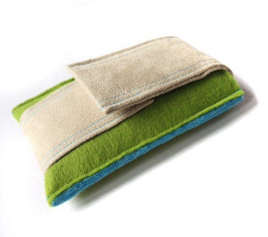 etui - light green&turquoise&light beige - elfagado