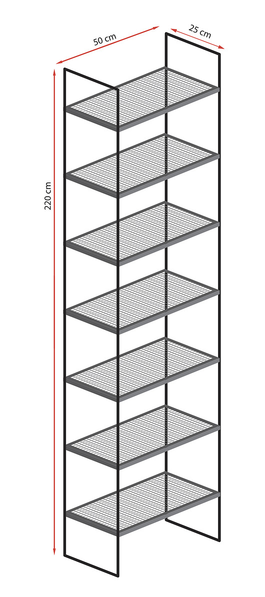 regały Regał steel mesh