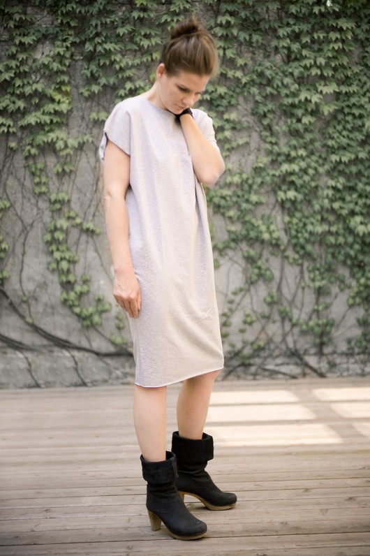 Sukienka Oversized  Summer  - grey sweatshirt patkas