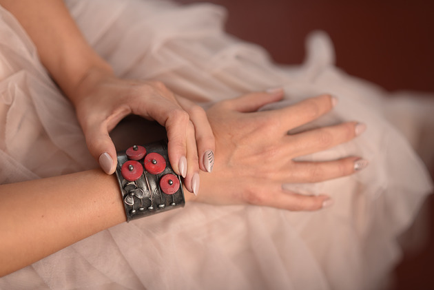 bransoletki wire wrapping Bransoletka z koralem naturalnym