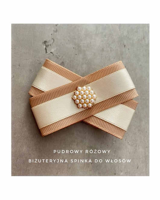 spinki i klamry do włosów Biżuteryjna spinka do włosów  z perełkami  New