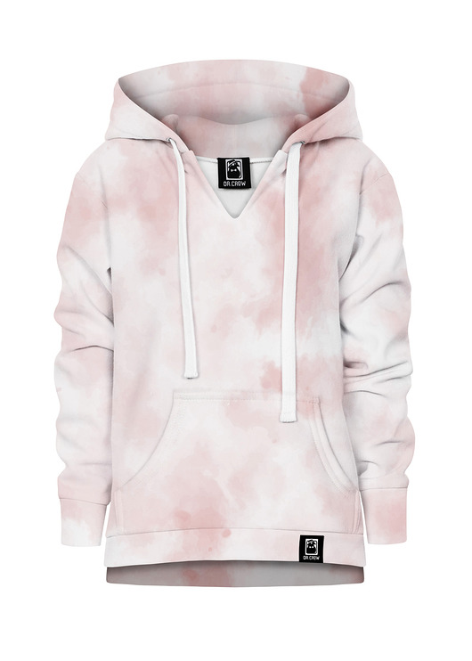 bluzy dla dziewczynki Bluza Dziewczynka DR.CROW Pastele Różowe