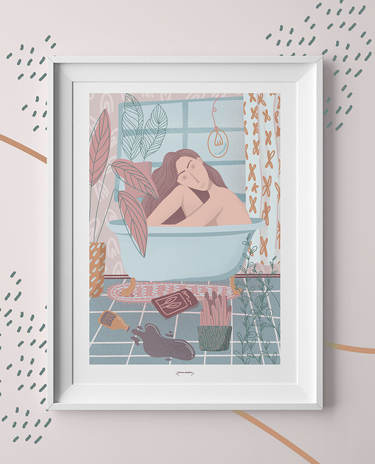Plakat "BATH" Joanna Magdon