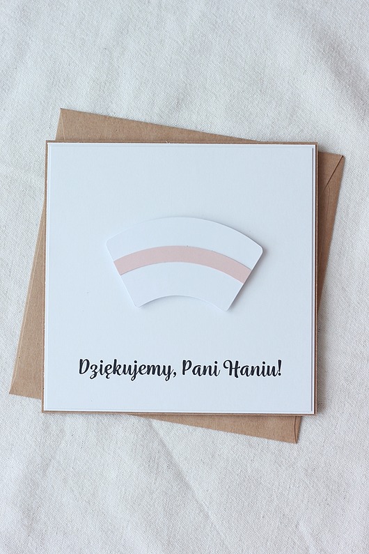 kartki scrapbooking Kartka dla położnej. Podziękowania lub gratulacje