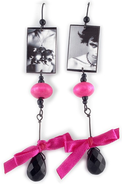 Kolczyki Pink TWINS