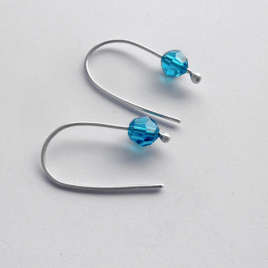 kolczyki z kamieniami Kolczyki OKRĄG