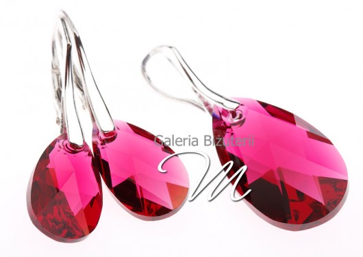 Komplet z kryształów Swarovski migdał mellody