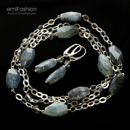 Kyanit Kryształy Srebro MAREMI Jewelry
