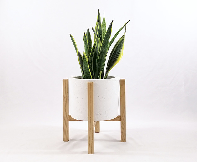 Stojak na doniczkę kwietnik loft 25/h30 natural Pracownia Autorska Kwiatek