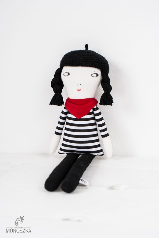 Laleczka Paryżanka Lalka Handmade moroszka