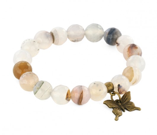 Agate with butterfly. Lavoga