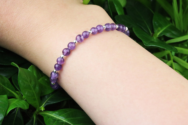 Bransoletka Ametyst srebro Brazi Druse Jewelry