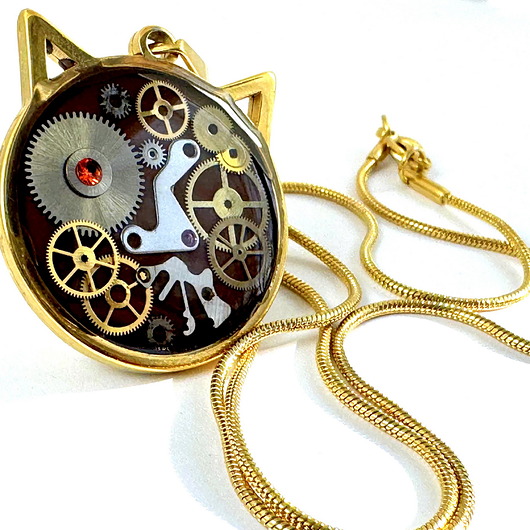 wisiory WISIOR - kotek czekoladowy I (złoty)