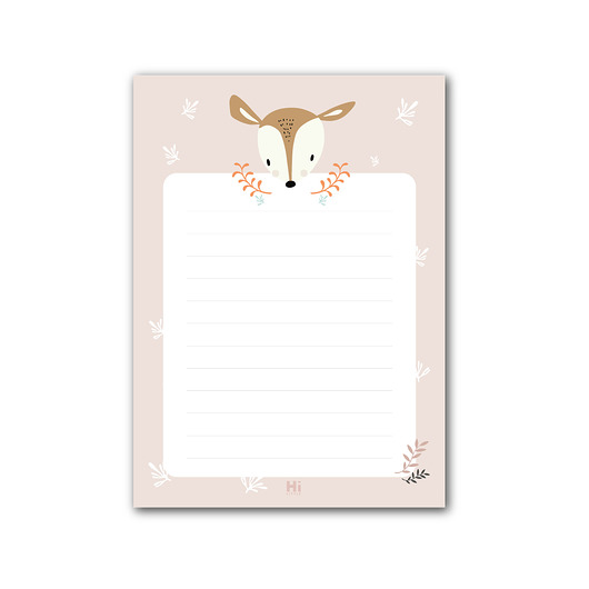 Notes bez okładki A6 JELONEK HI LITTLE