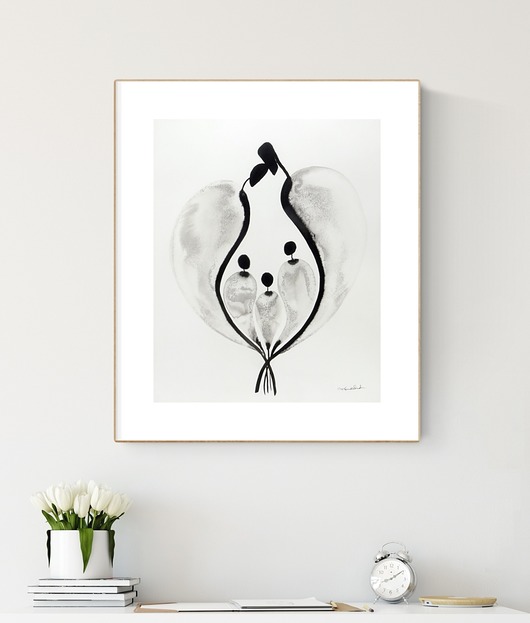 obrazy Grafika 40X50 cm wykonana ręcznie