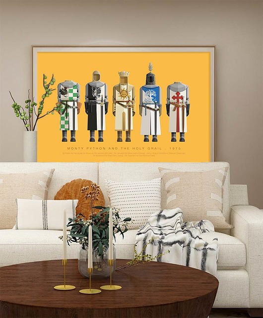 plakaty Monty Python i Święty Graal - plakat fine art