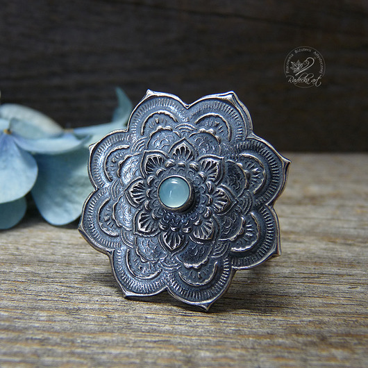 pierścionki srebrne Mandala Ring