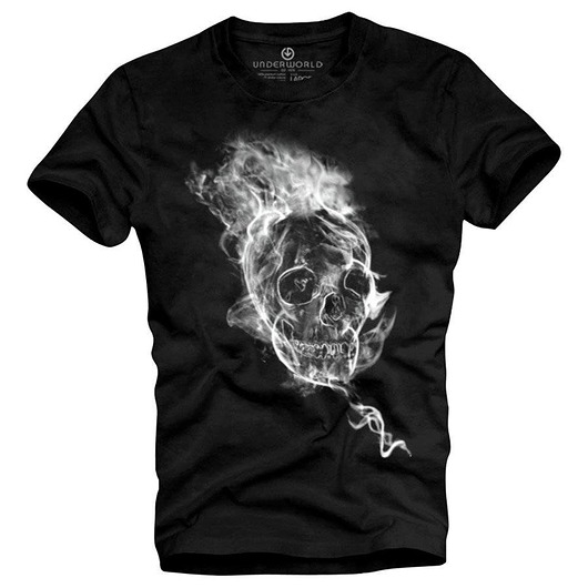 t-shirty męskie T-shirt męski UNDERWORLD Smoke skull