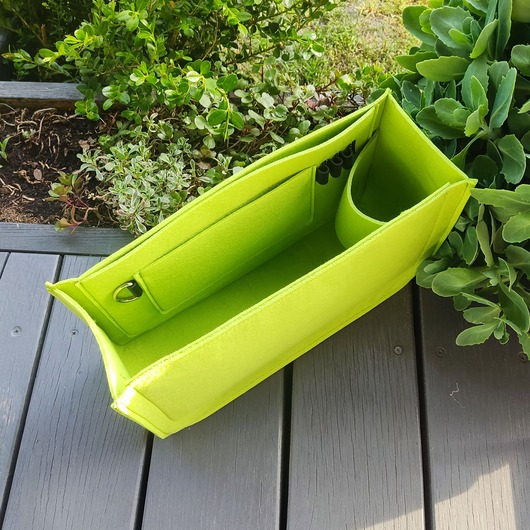 torebki różne Organizer z filcu - JASNY ZIELONY wkład do torebki