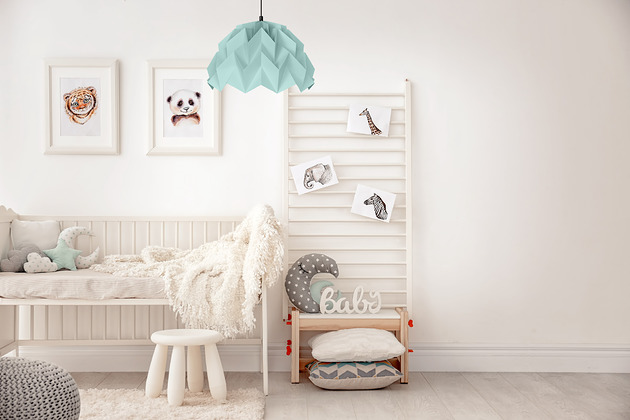 lampy wiszące Lampa wisząca origami ICEBERG M turkusowa