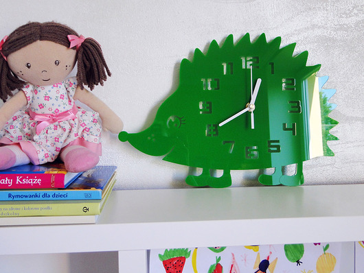 Zegar ścienny Jeż Zielony ModernClock