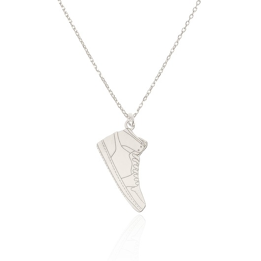 srebrne naszyjniki Naszyjnik srebrny z butem Air Jordan 1 High
