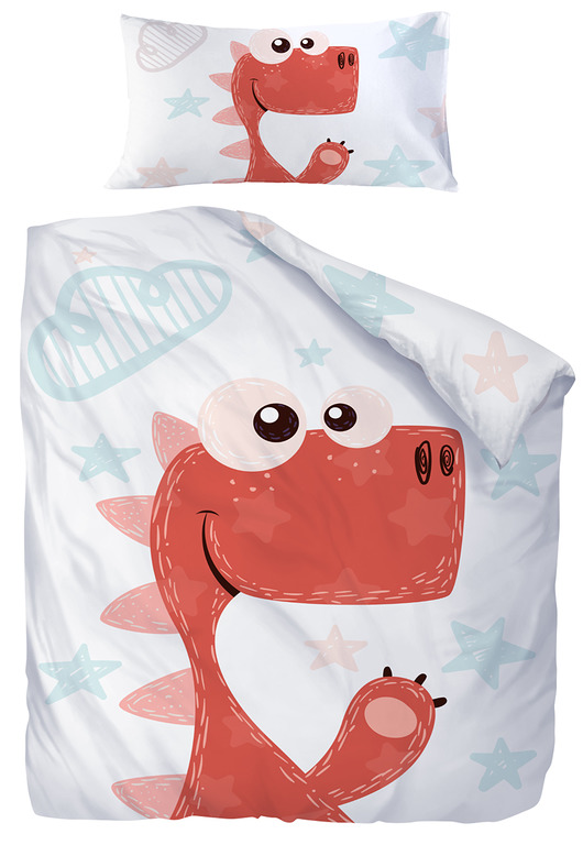 Komplet pościeli 40X60+100X135cm DINO kid be