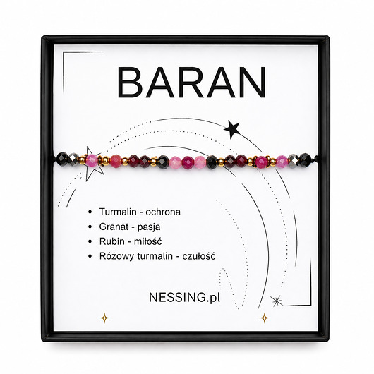 bransoletki z kamieni naturalnych Baran bransoletka zodiakalna