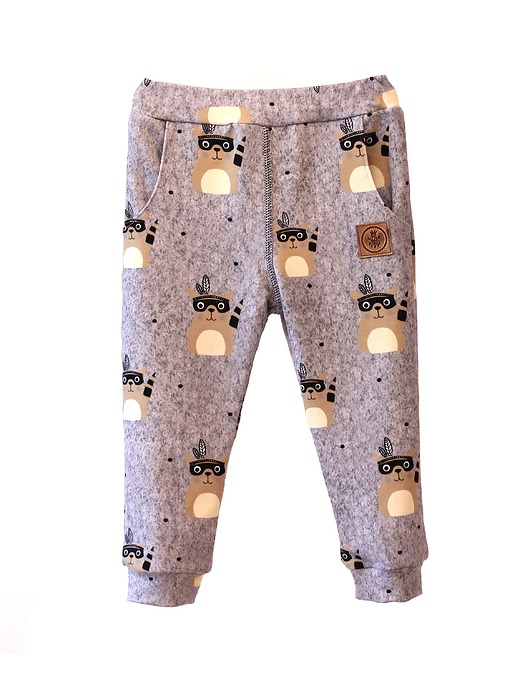 Spodnie RACCOON grey  Little Gold King