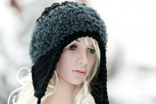 Czapka  pilotka &quot; BOUCLE &quot; HERBE DESIGN