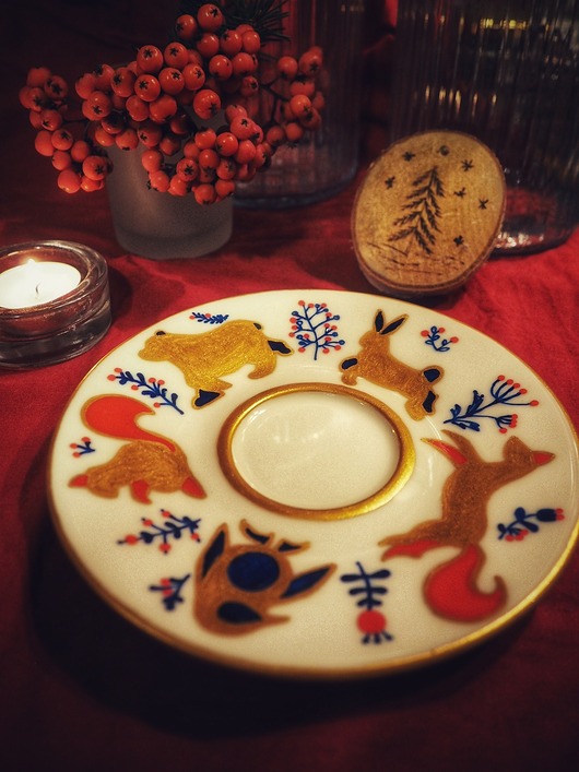 filiżanki Świąteczna filiżanka ze spodkiem ZIMA